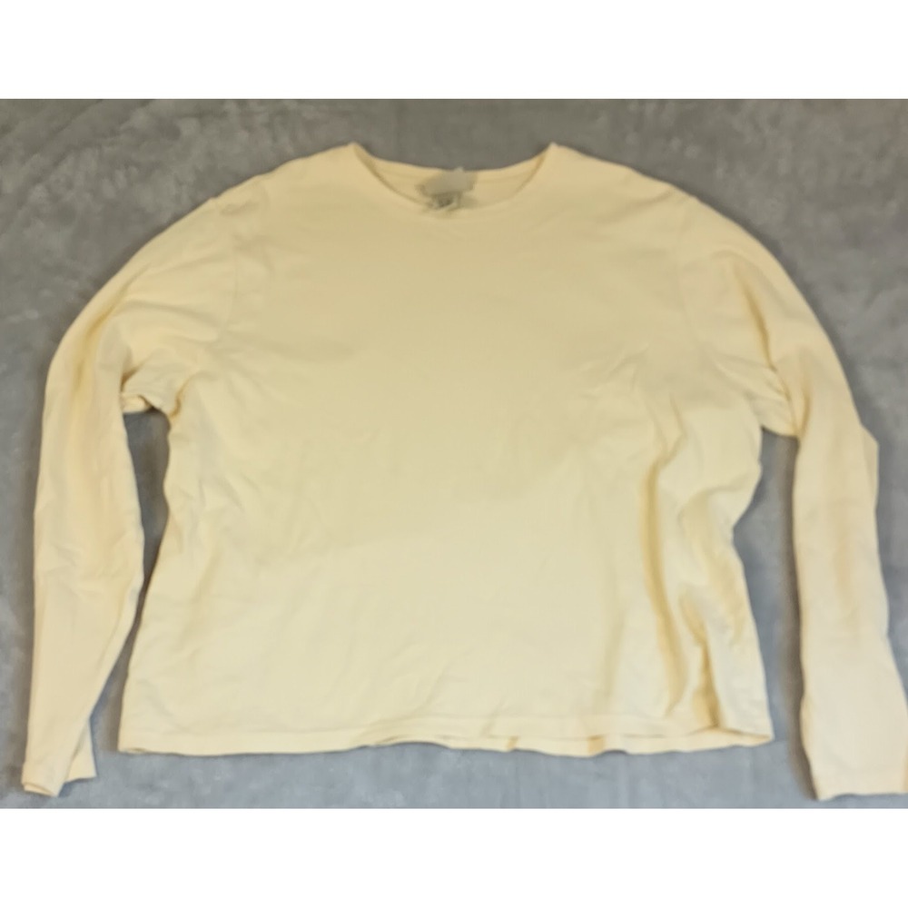 Women's L.L. Bean soft cotton long sleeve tee, size XL